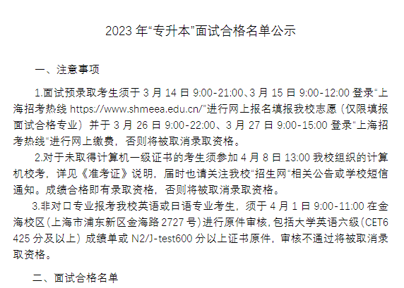 上海杉達學(xué)院專升本