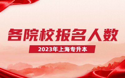 2023上海專升本各院校報名人數