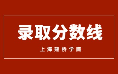 2023年上海建橋?qū)W院專升本錄取分?jǐn)?shù)線